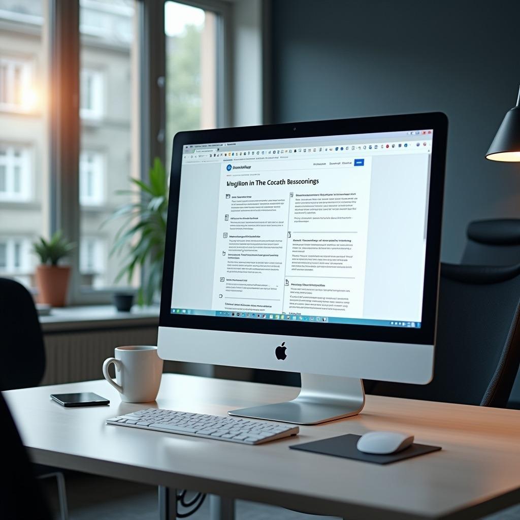 A computer showing a translation program interface