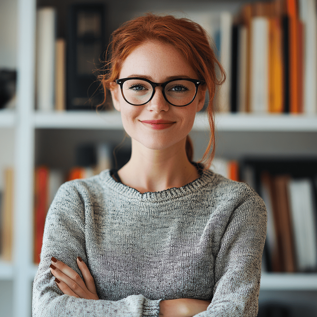 a picture of a happy translator after a well done job